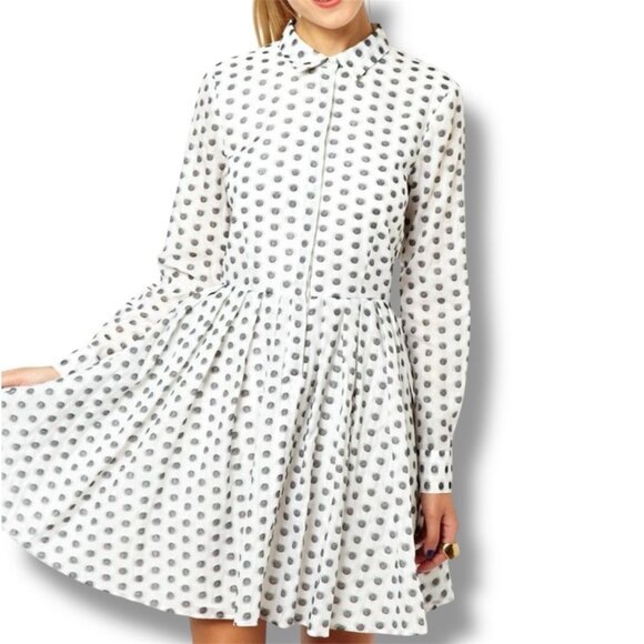 ASOS Turn Down Collared Shirt Dress - Picture 1 of 10
